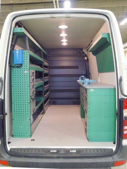 Casiers metal modulable fourgon